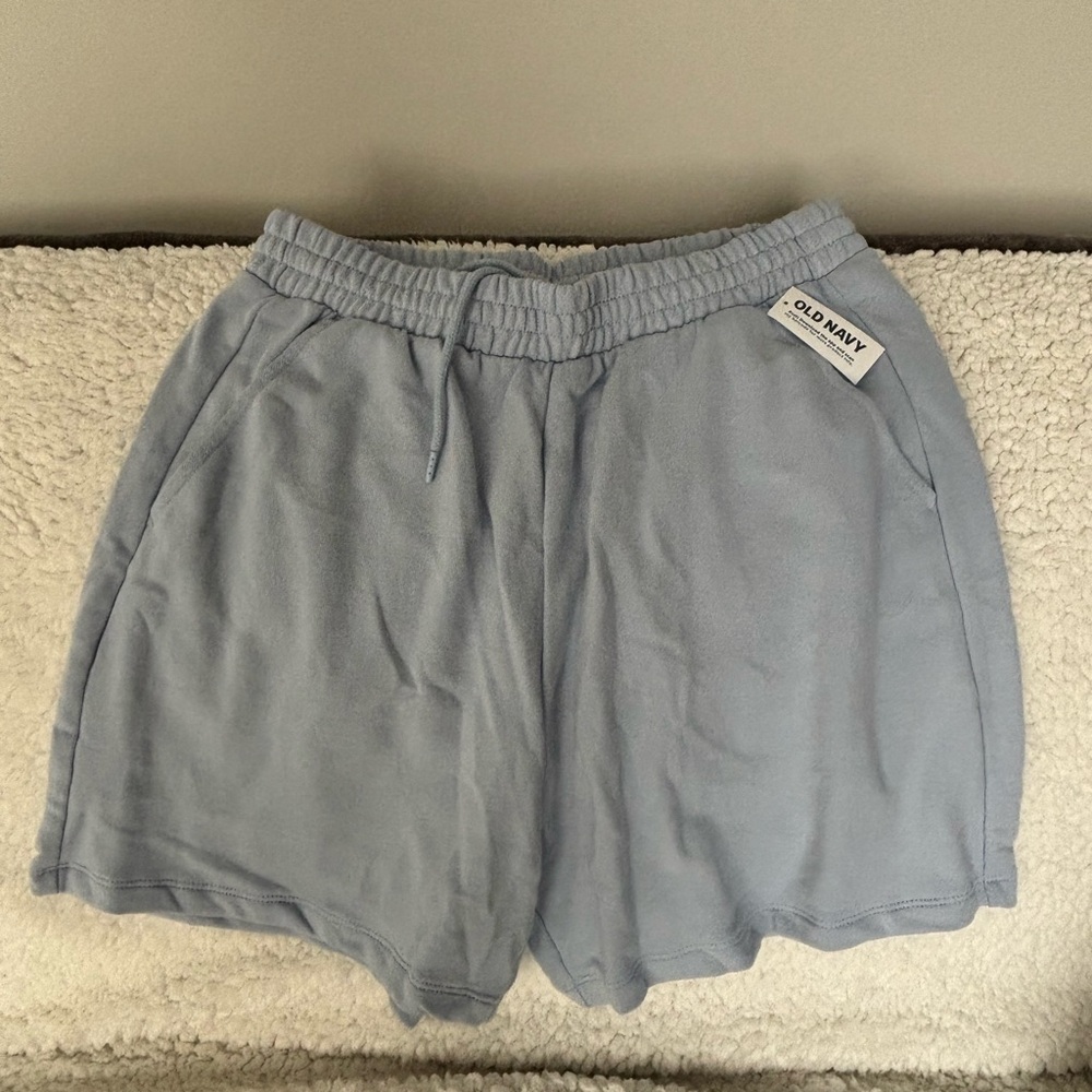 NWT - Old Navy Women's Light Blue SoComfy Terry 5” Inseam Shorts Size Medium